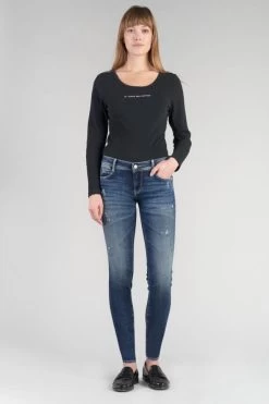 LE TEMPS DES CERISES Lilas Pulp Slim 7/8ème Jeans Destroy Bleu N°2 -Mode Mix Soldes 232 jflilas0w1463 3001 imaged6