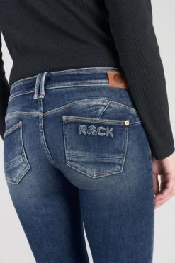 LE TEMPS DES CERISES Lilas Pulp Slim 7/8ème Jeans Destroy Bleu N°2 -Mode Mix Soldes 232 jflilas0w1463 3001 imaged7