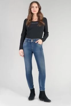 LE TEMPS DES CERISES Mood Ultra Pulp Slim 7/8ème Jeans Bleu N°3 -Mode Mix Soldes 232 jfmood00w1469 3001 imaged6