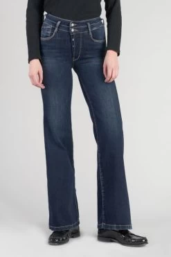 LE TEMPS DES CERISES Nancy Pulp Flare Taille Haute Jeans Bleu N°1