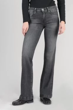 LE TEMPS DES CERISES Oise Flare Jeans Noir N°1