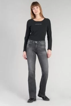 LE TEMPS DES CERISES Oise Flare Jeans Noir N°1 -Mode Mix Soldes 232 jfoise00w3081 0001 imaged5