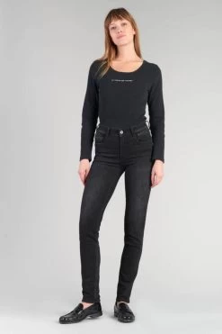 LE TEMPS DES CERISES Rock Pulp Slim Taille Haute Jeans Noir N°1 -Mode Mix Soldes 232 jfrock00w6078 0403 imaged5