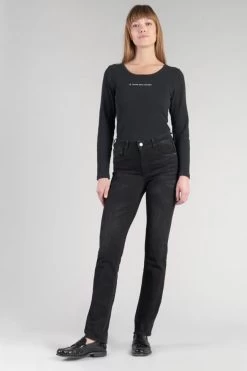 LE TEMPS DES CERISES Tac Pulp Regular Taille Haute Jeans Noir N°1 -Mode Mix Soldes 232 jftac000w6074 0403 imaged5