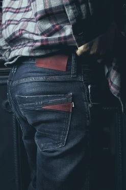 LE TEMPS DES CERISES Roll 700/11 Adjusted Jeans Bleu-noir N°2