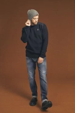 LE TEMPS DES CERISES Millon 800/12 Regular Jeans Destroy Bleu N°2