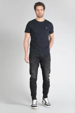 LE TEMPS DES CERISES Alost 900/03 Tapered Arqué Jeans Destroy Noir N°1