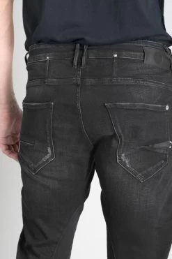 LE TEMPS DES CERISES Alost 900/03 Tapered Arqué Jeans Destroy Noir N°1 -Mode Mix Soldes 232 jh903galw6071 0403 imaged4