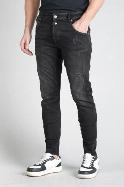 LE TEMPS DES CERISES Alost 900/03 Tapered Arqué Jeans Destroy Noir N°1 -Mode Mix Soldes 232 jh903galw6071 0403 imaged5