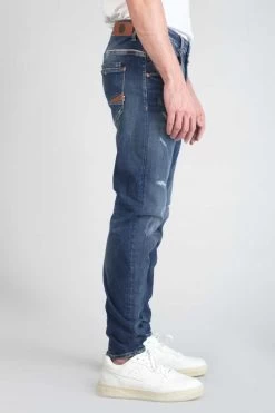 LE TEMPS DES CERISES Auteuil 900/03 Tapered Arqué Jeans Destroy Bleu N°3 -Mode Mix Soldes 232 jh903gauw1455 3001 imaged5