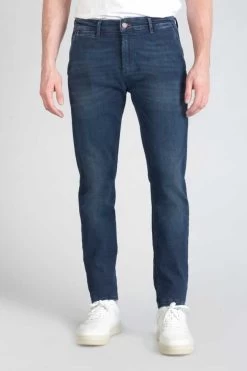 LE TEMPS DES CERISES Pantalon Chino Dejean En Jeans Bleu -Mode Mix Soldes 232 jhdejeanw2163 3001 imaged1
