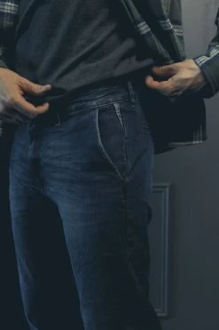 LE TEMPS DES CERISES Pantalon Chino Dejean En Jeans Bleu -Mode Mix Soldes 232 jhdejeanw2163 3001 imaged2