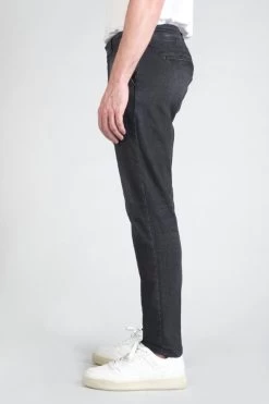LE TEMPS DES CERISES Pantalon Chino Dejean En Jeans Noir Délavé -Mode Mix Soldes 232 jhdejeanw2164 0001 imaged4