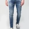 LE TEMPS DES CERISES Picpus Power Skinny 7/8ème Jeans Destroy Bleu N°2 -Mode Mix Soldes 232 jhpicpusw6065 3001 image3